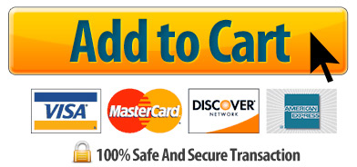 Addtocartbutton yellow and blue button with safe transaction